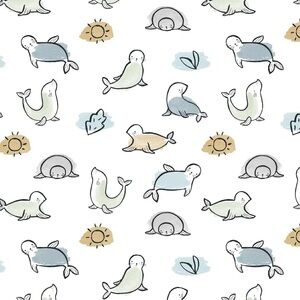 Magnetic Me Seal With A Kiss Gown and Hat Newborn Set Gender Neutral